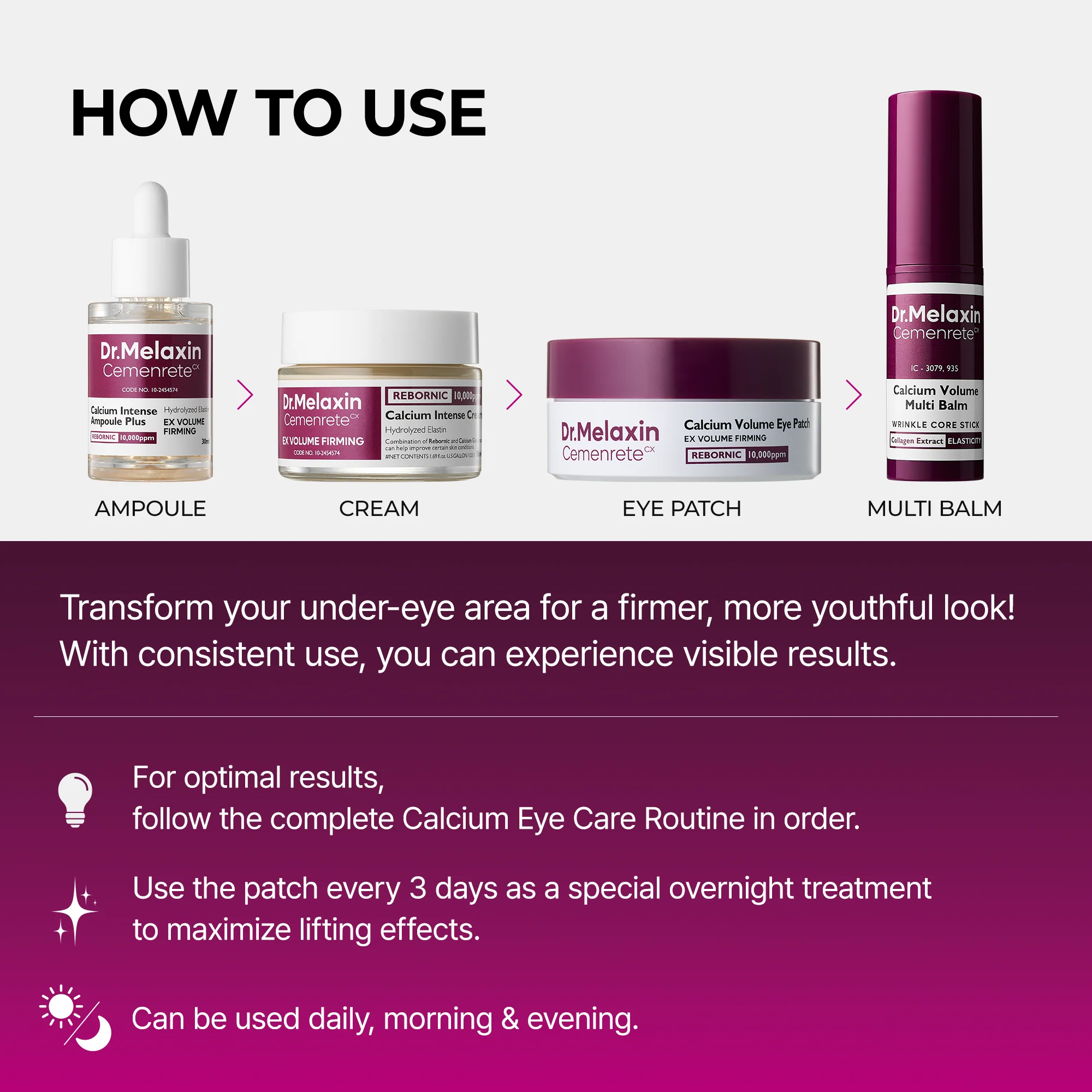 Calcium Eye Care Routine Set - Image 8