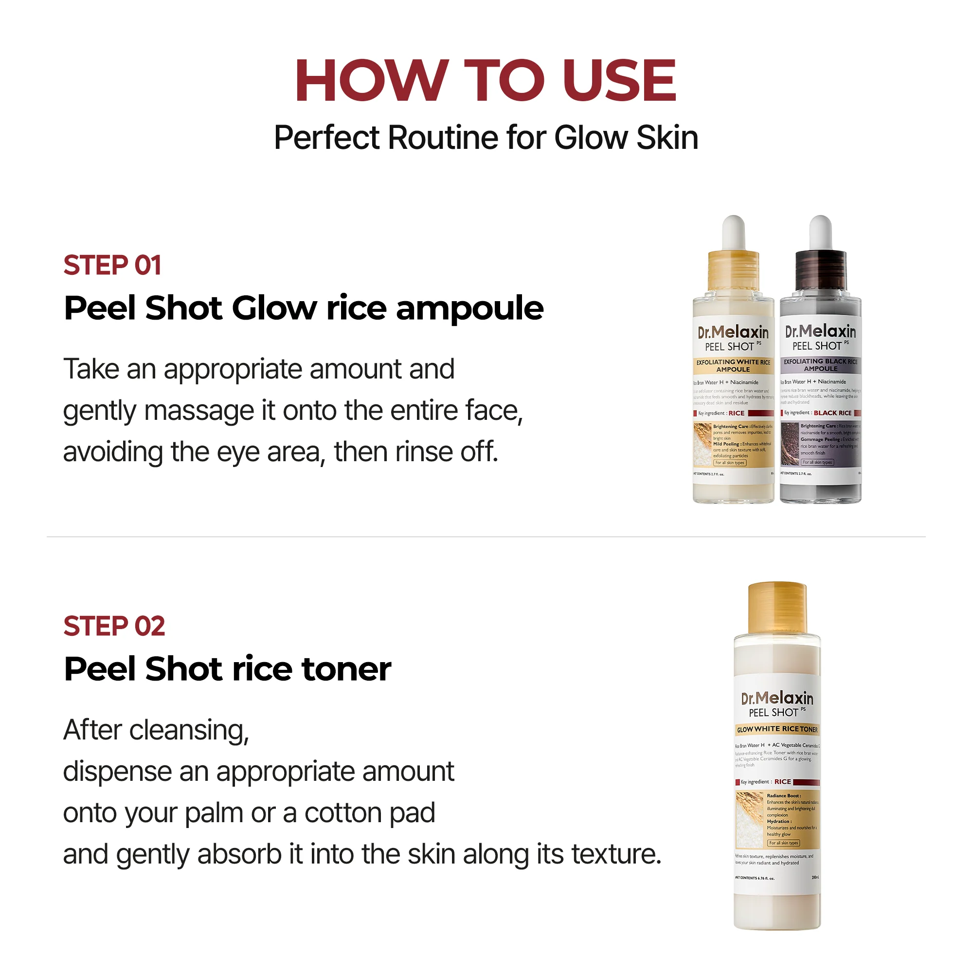 Peel Shot Glow Rice Ampoule Duo - Image 10