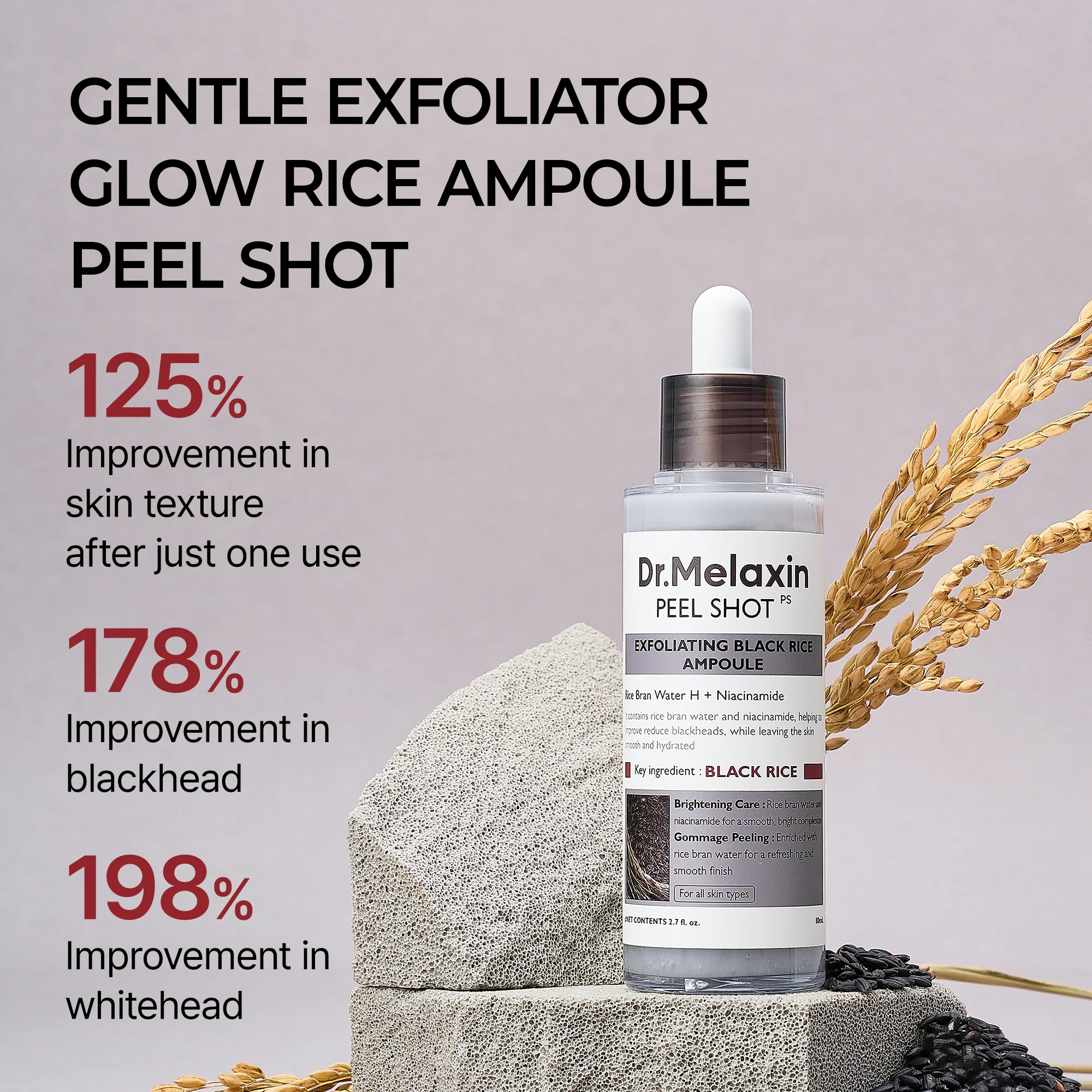 Peel Shot Glow Black Rice Ampoule - Image 4